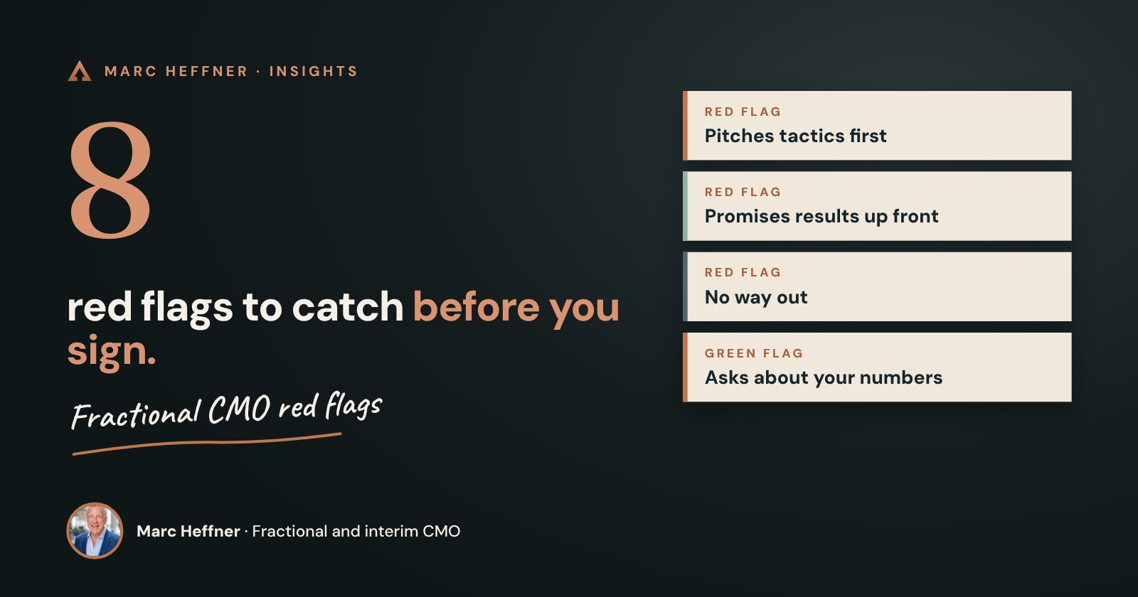 Fractional CMO Red Flags: 8 Warning Signs Before You Sign