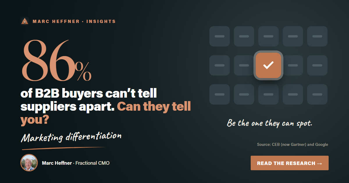 Marketing Differentiation: How to Stand Out When Everyone Sounds the Same